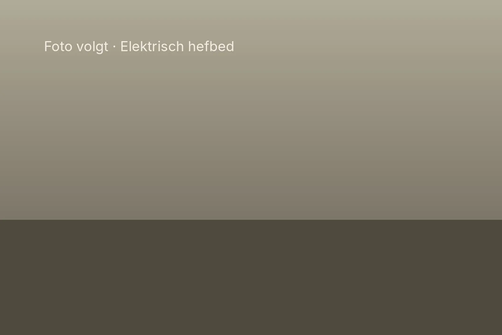 Elektrisch hefbed boven de zithoek