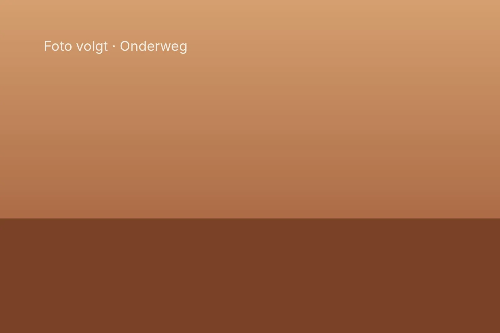 De camper onderweg